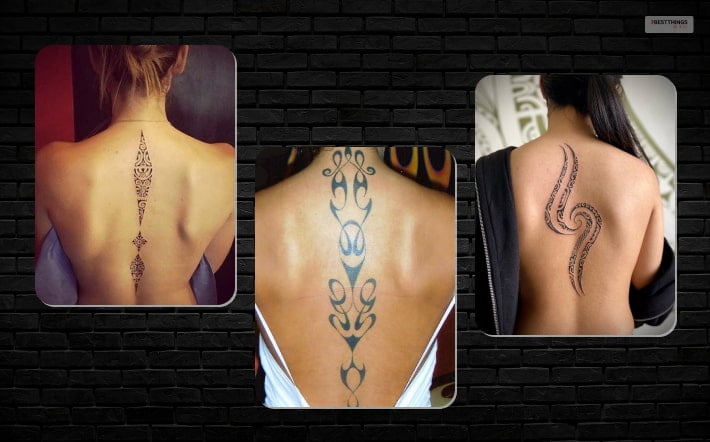Tribal Spinal Cord Tattoo 